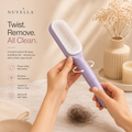 Nuvella Self Cleaning Detangling Brush – Effortless Hair Removal